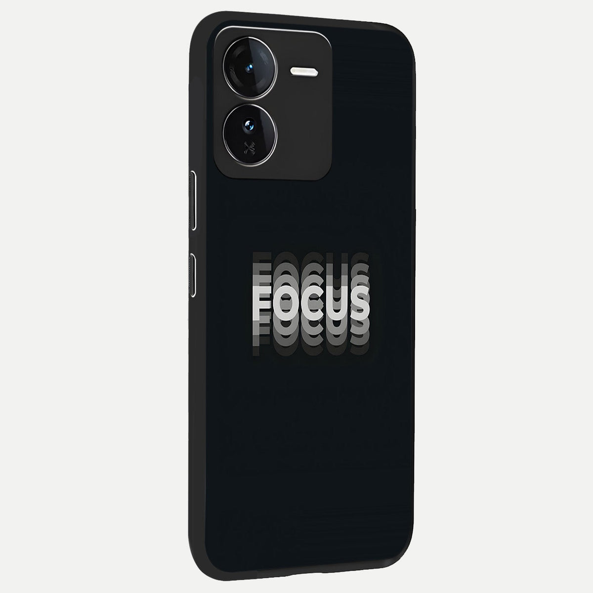 Mono Focus Vision back cover For iQOO Z9 slim fit glass case with vibrant aesthetic design