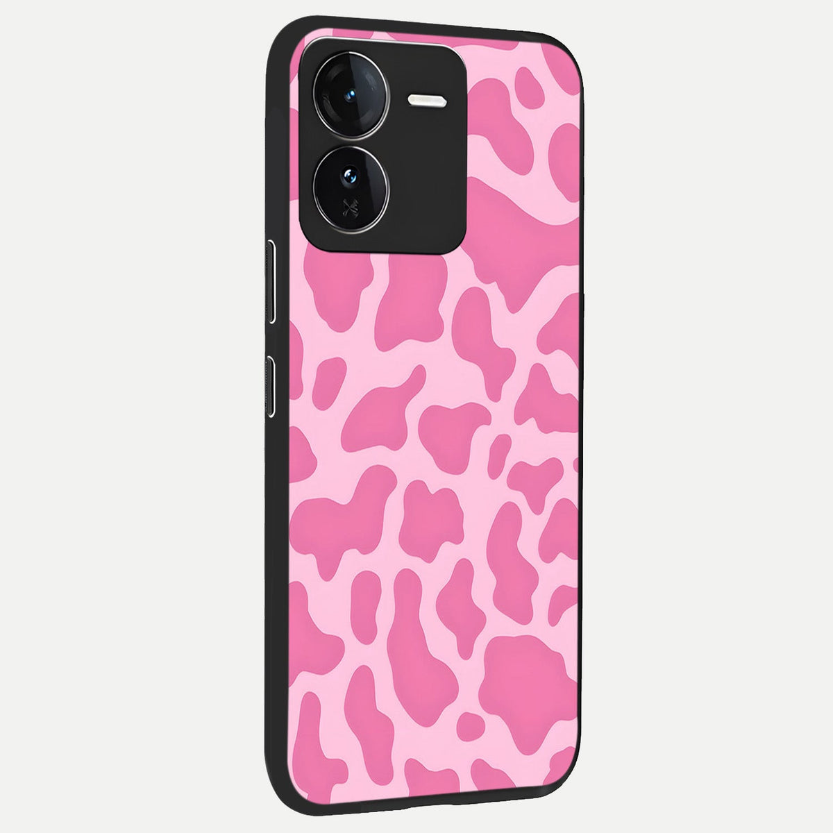 Pinkish Scenery back cover For iQOO Z9 slim fit glass case with vibrant aesthetic design