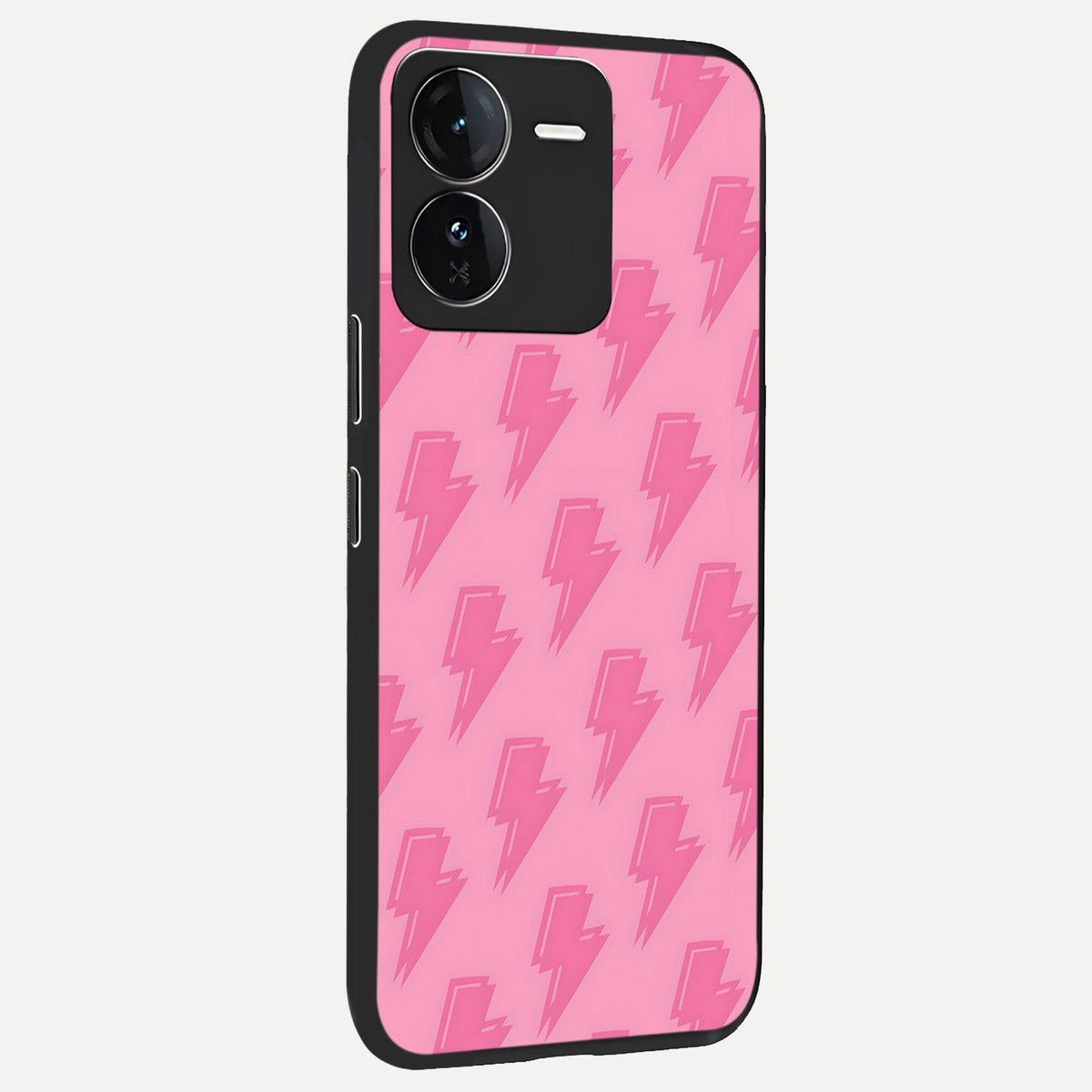 Pink Moo Magic back cover For iQOO Z9 slim fit glass case with vibrant aesthetic design