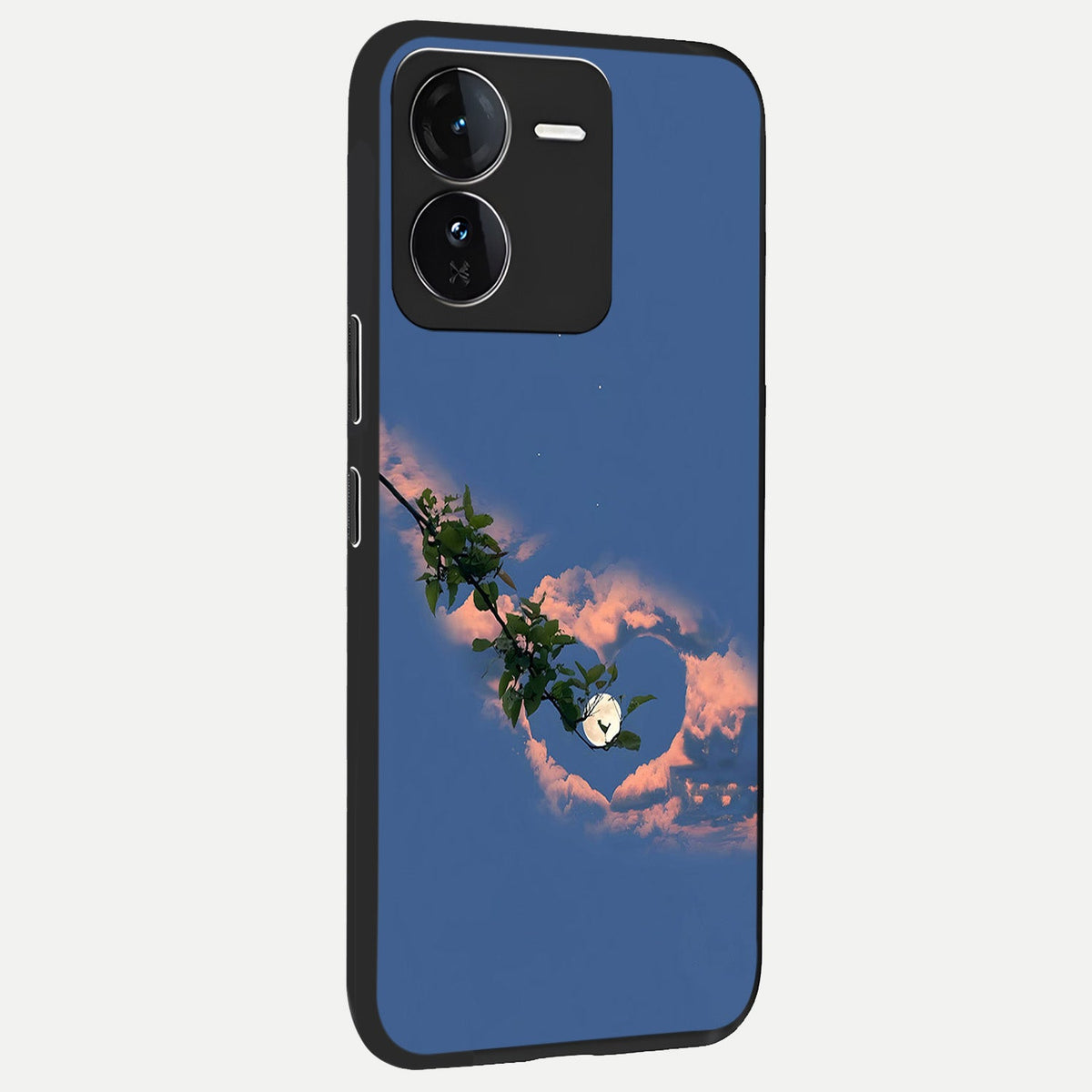 Sky Under Tree back cover For iQOO Z9 slim fit glass case with vibrant aesthetic design