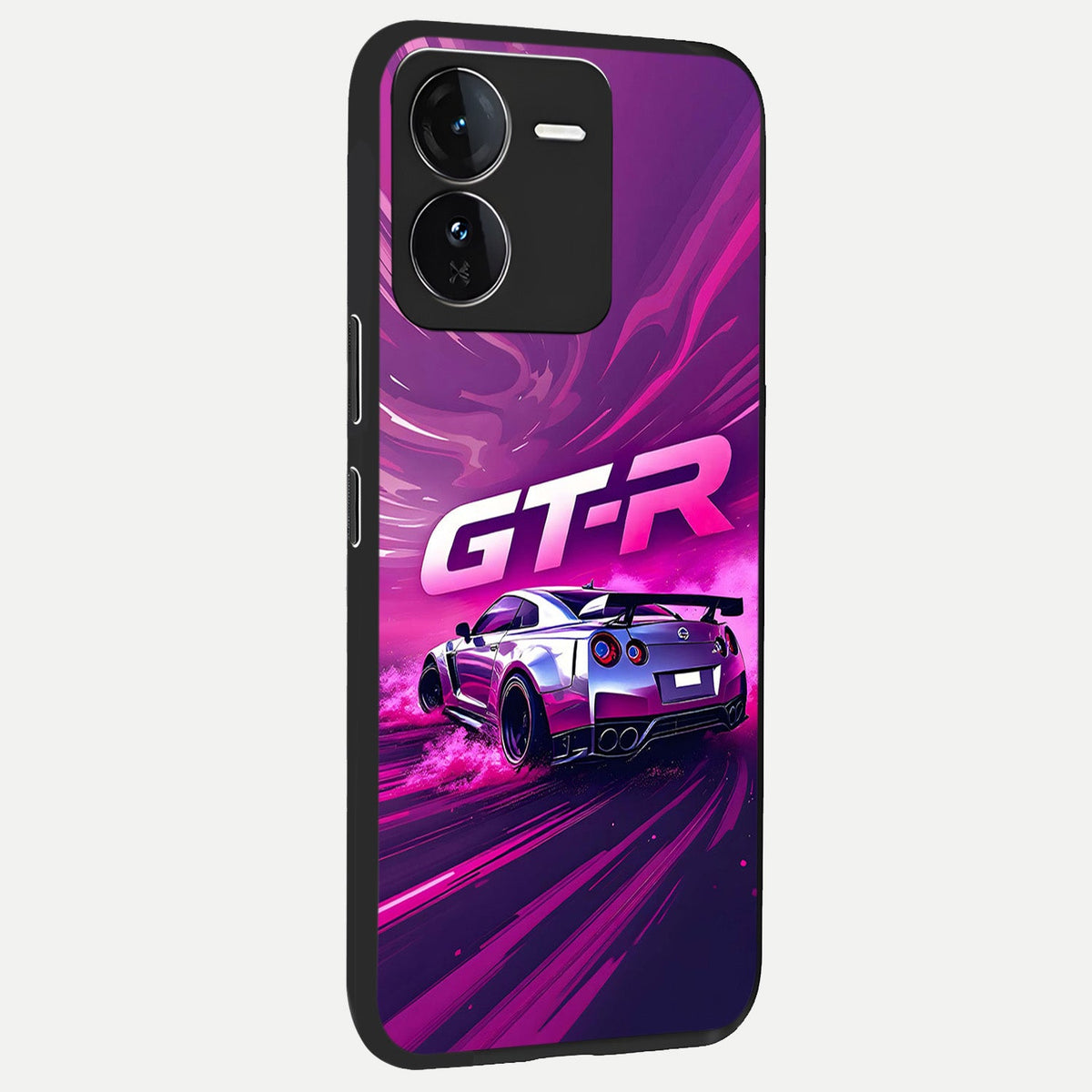 Speed Drift Legend back cover For iQOO Z9 slim fit glass case with vibrant aesthetic design