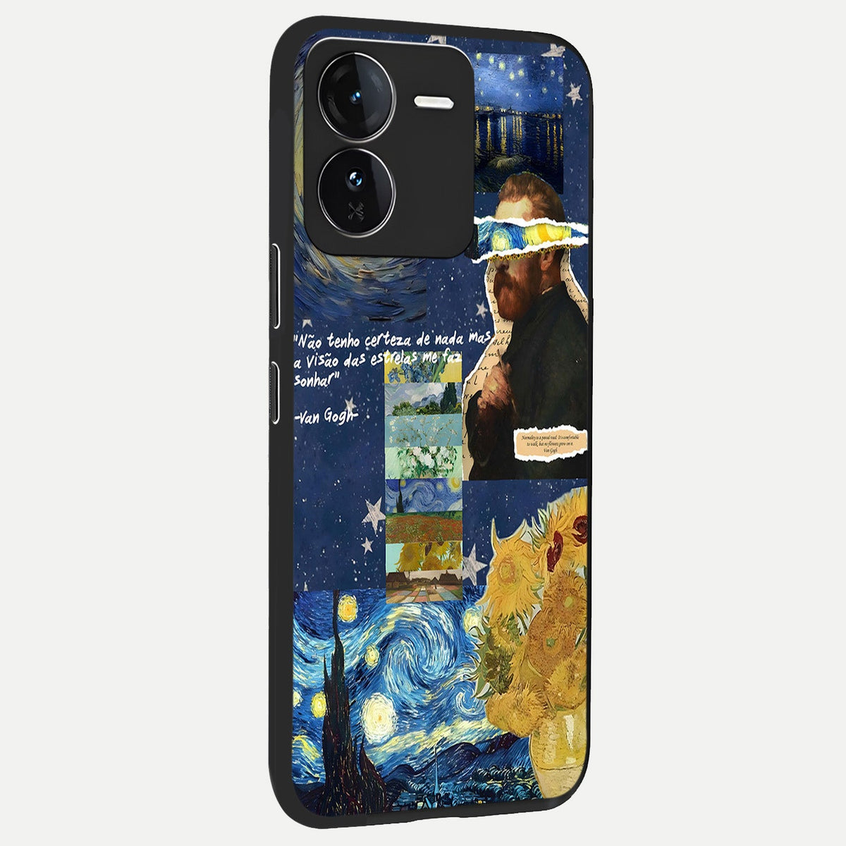 Starry Dream Vision back cover For iQOO Z9 slim fit glass case with vibrant aesthetic design