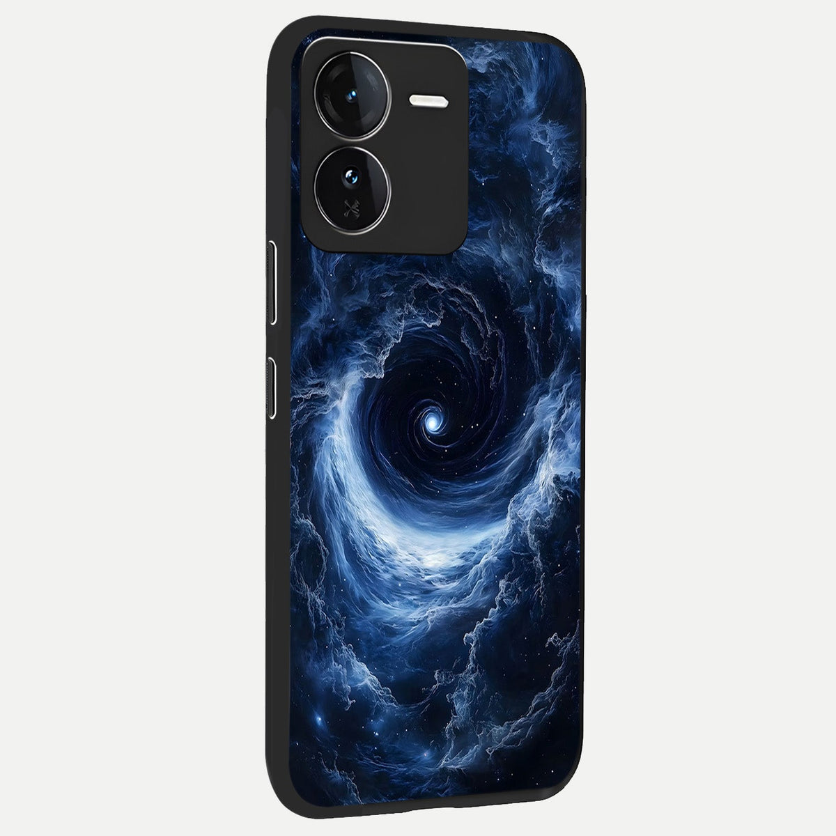 Stunning Galaxy back cover For iQOO Z9 slim fit glass case with vibrant aesthetic design