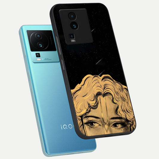 Celestial Gods Plan phone case For iQOO Neo 7 Pro showing premium glass back cover with detailed artwork