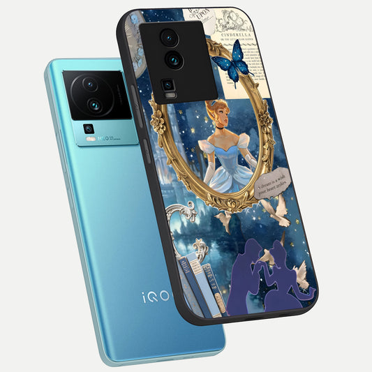Midnight Queen phone case For iQOO Neo 7 Pro showing premium glass back cover with detailed artwork