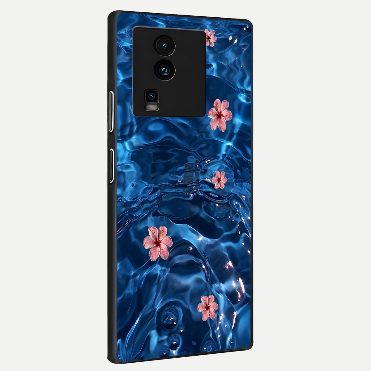 Bloom Thread Art back cover For iQOO Neo 7 Pro slim fit glass case with vibrant aesthetic design