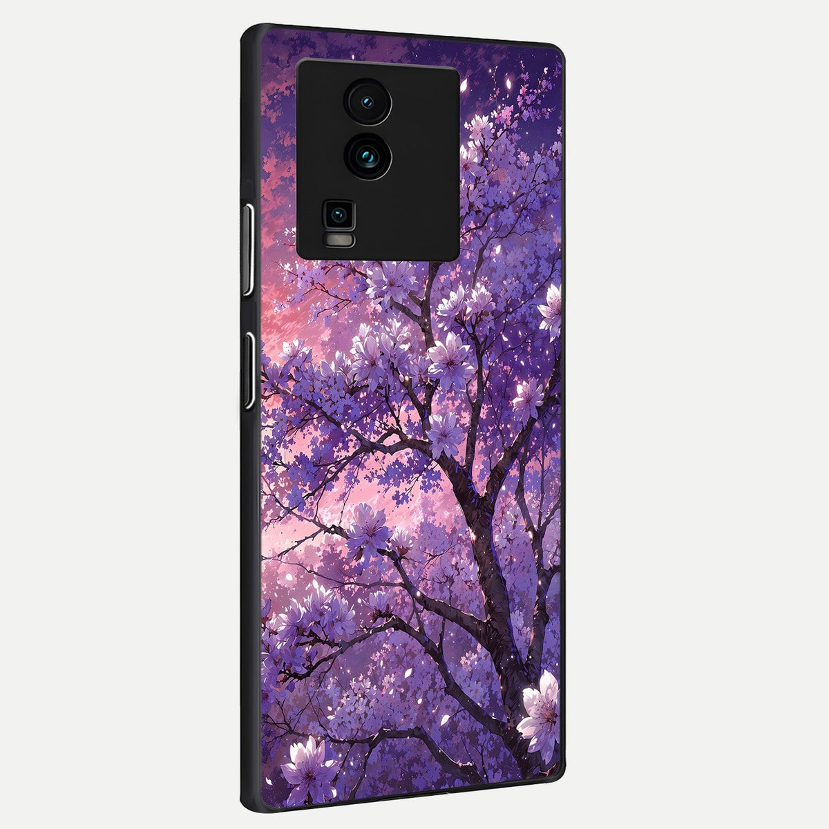 Blossom Tree back cover For iQOO Neo 7 Pro slim fit glass case with vibrant aesthetic design