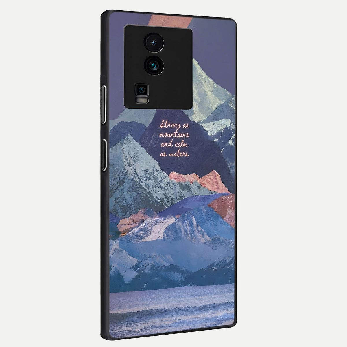 Celestial Mountain Calm back cover For iQOO Neo 7 Pro slim fit glass case with vibrant aesthetic design