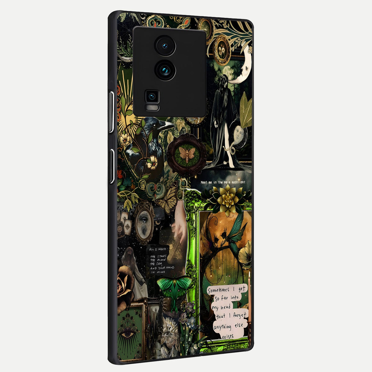 Mystic Woods Secret back cover For iQOO Neo 7 Pro slim fit glass case with vibrant aesthetic design
