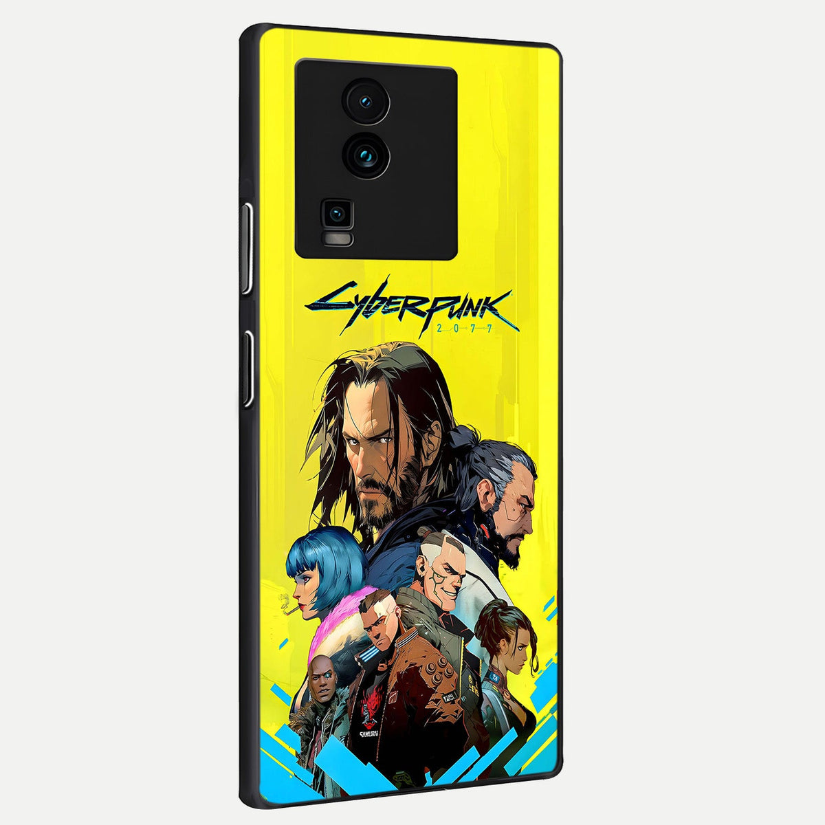 Neon Rebel Genesis back cover For iQOO Neo 7 Pro slim fit glass case with vibrant aesthetic design