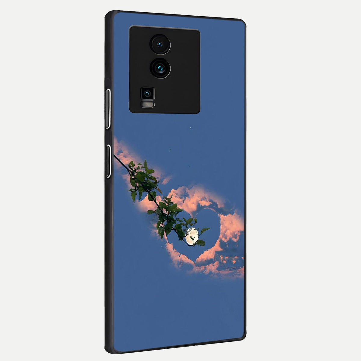 Sky Under Tree back cover For iQOO Neo 7 Pro slim fit glass case with vibrant aesthetic design