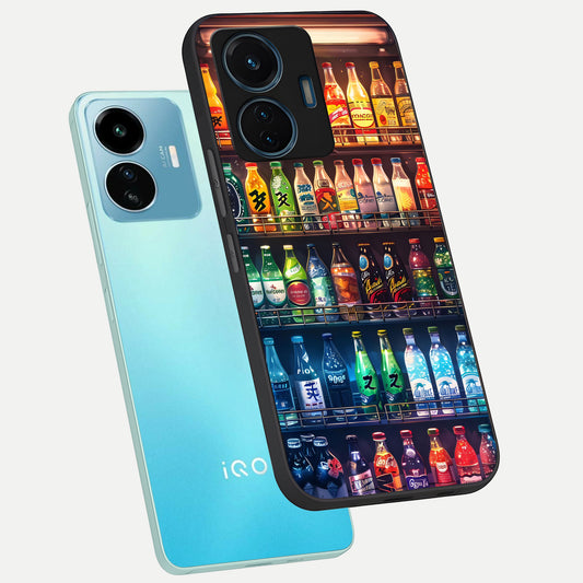 Colorfull Tree phone case For iQOO Z6 Lite 5G showing premium glass back cover with detailed artwork