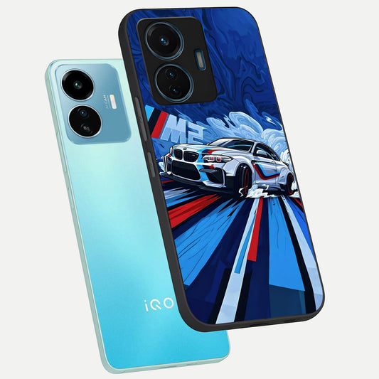 Drift Power Rush phone case For iQOO Z6 Lite 5G showing premium glass back cover with detailed artwork