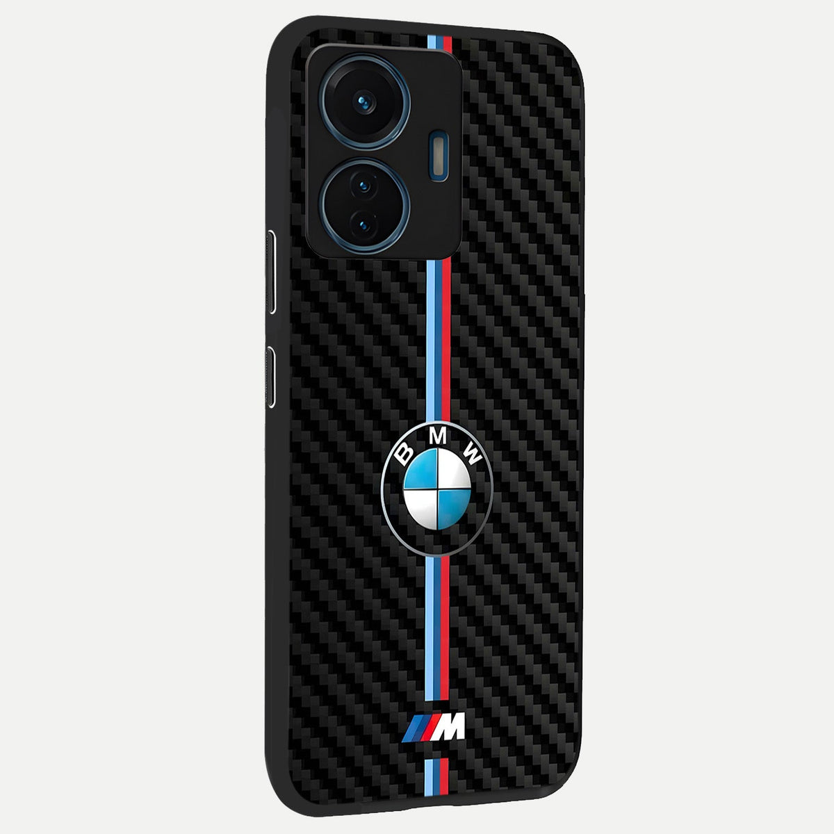 BMW Pattern back cover For iQOO Z6 Lite 5G slim fit glass case with vibrant aesthetic design