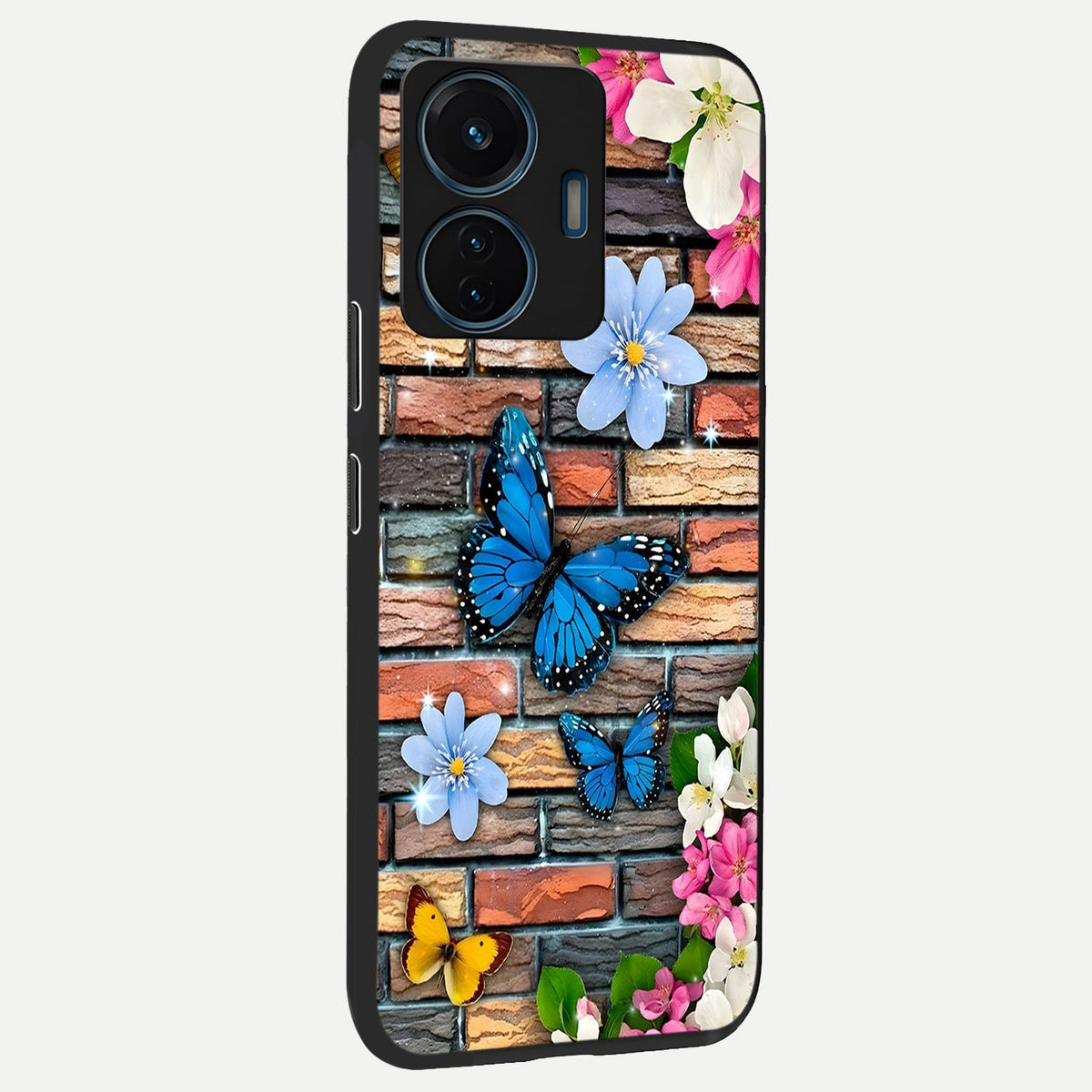 Brick Bloom Flight back cover For iQOO Z6 Lite 5G slim fit glass case with vibrant aesthetic design