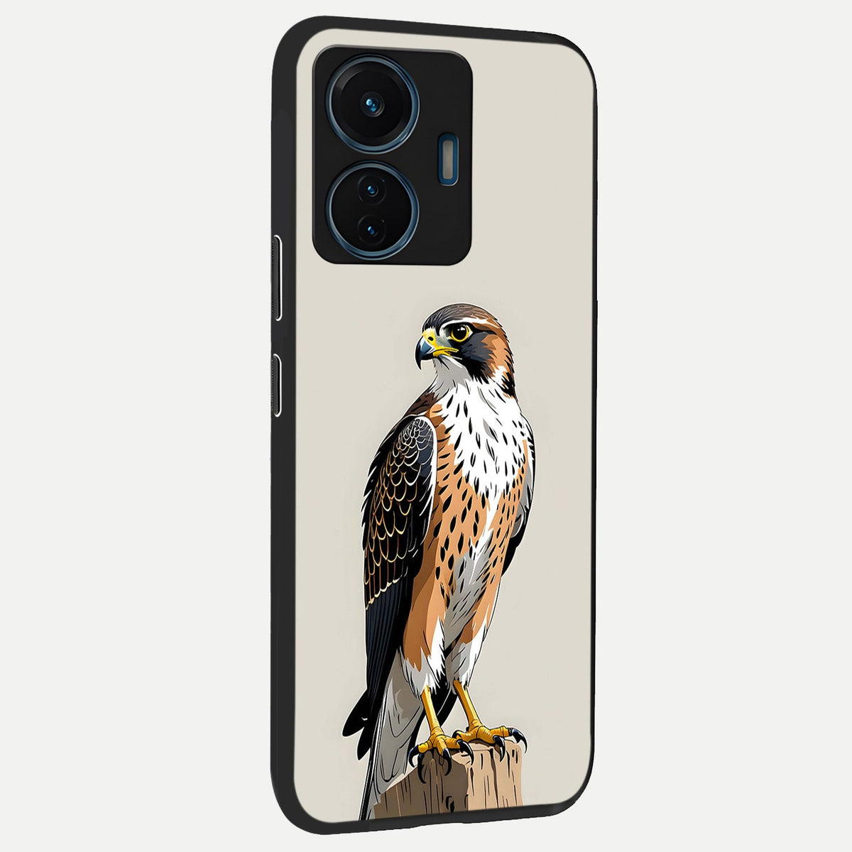 Clever Eagle back cover For iQOO Z6 Lite 5G slim fit glass case with vibrant aesthetic design