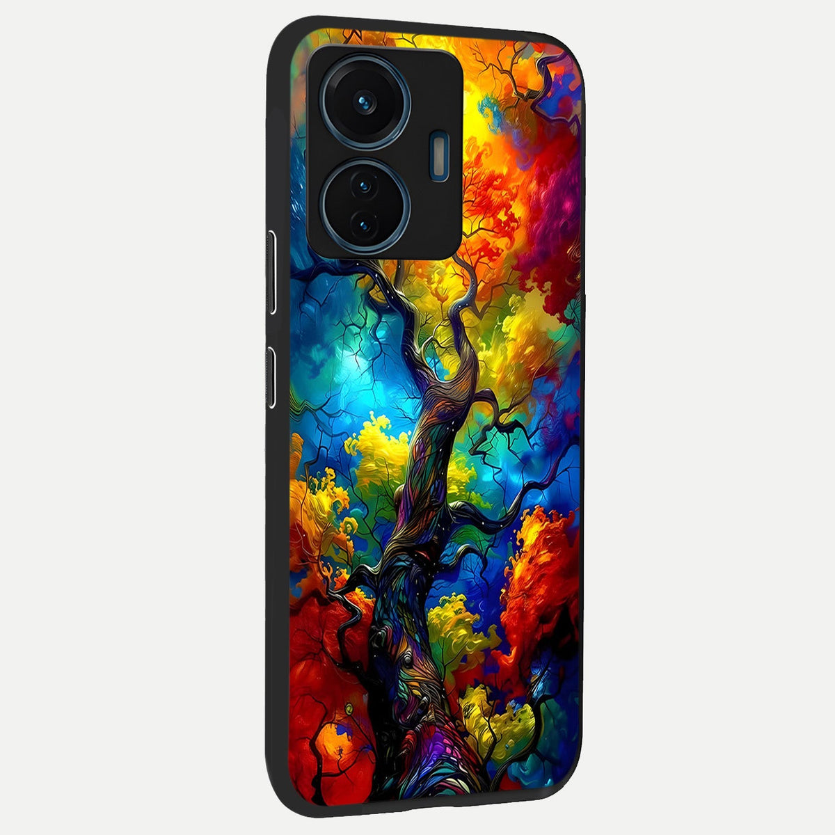 Colorful Soda Bottles back cover For iQOO Z6 Lite 5G slim fit glass case with vibrant aesthetic design