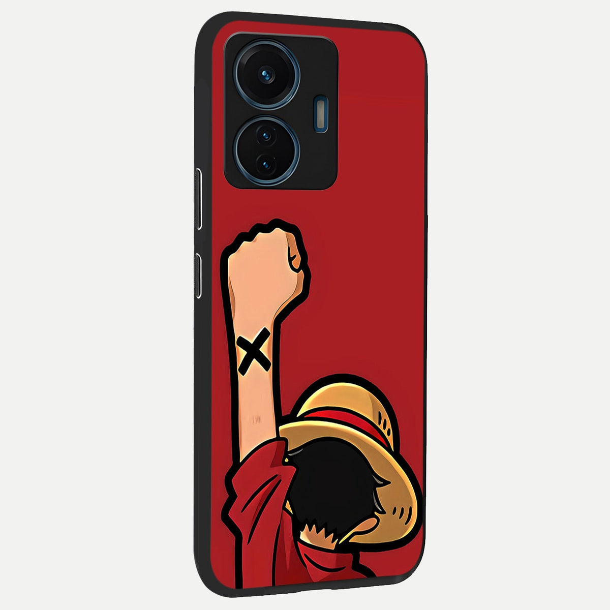 Luffy X Spirit back cover For iQOO Z6 Lite 5G slim fit glass case with vibrant aesthetic design
