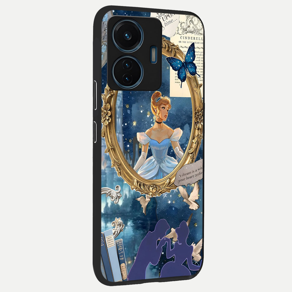 Midnight Queen back cover For iQOO Z6 Lite 5G slim fit glass case with vibrant aesthetic design