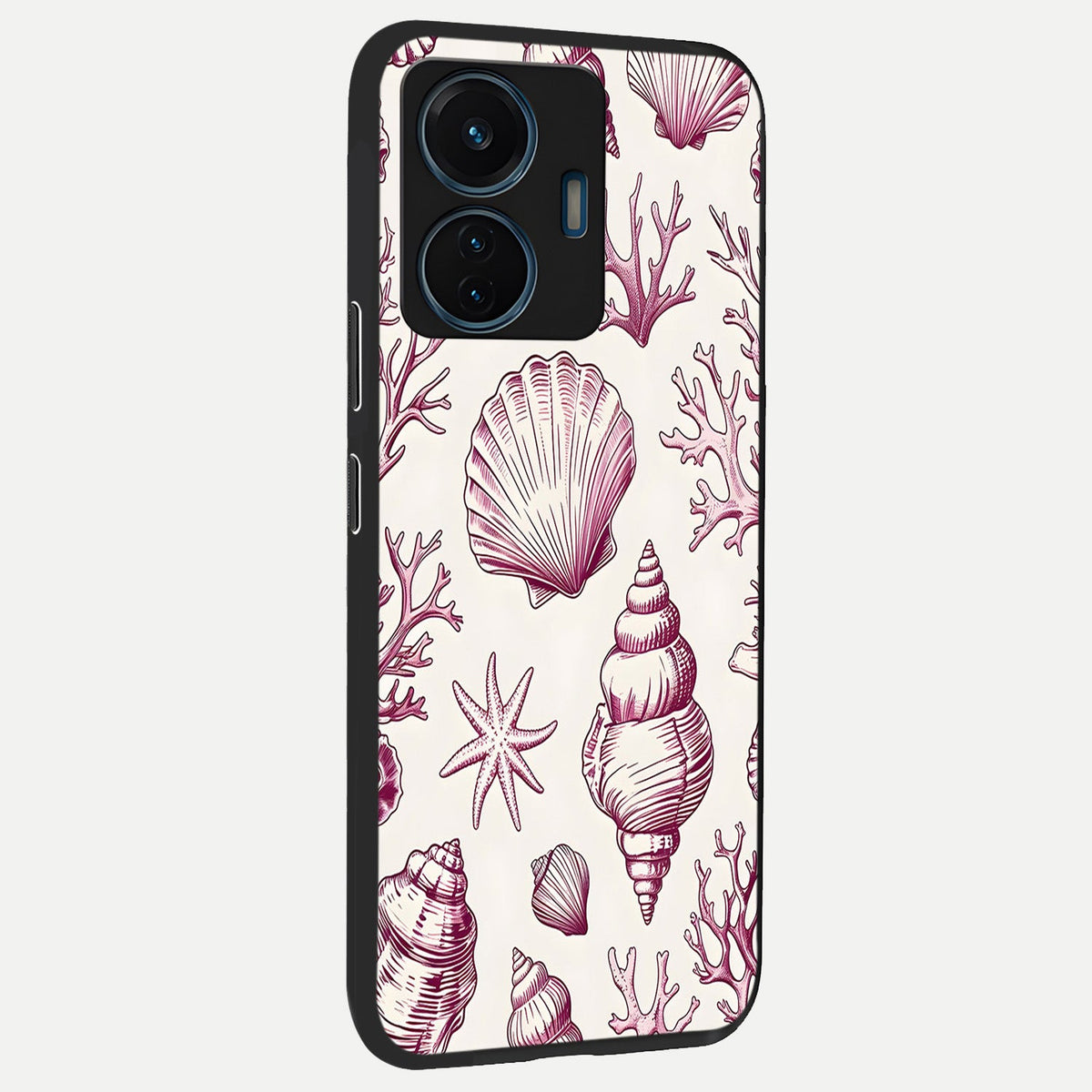 Pink Power Sparks back cover For iQOO Z6 Lite 5G slim fit glass case with vibrant aesthetic design