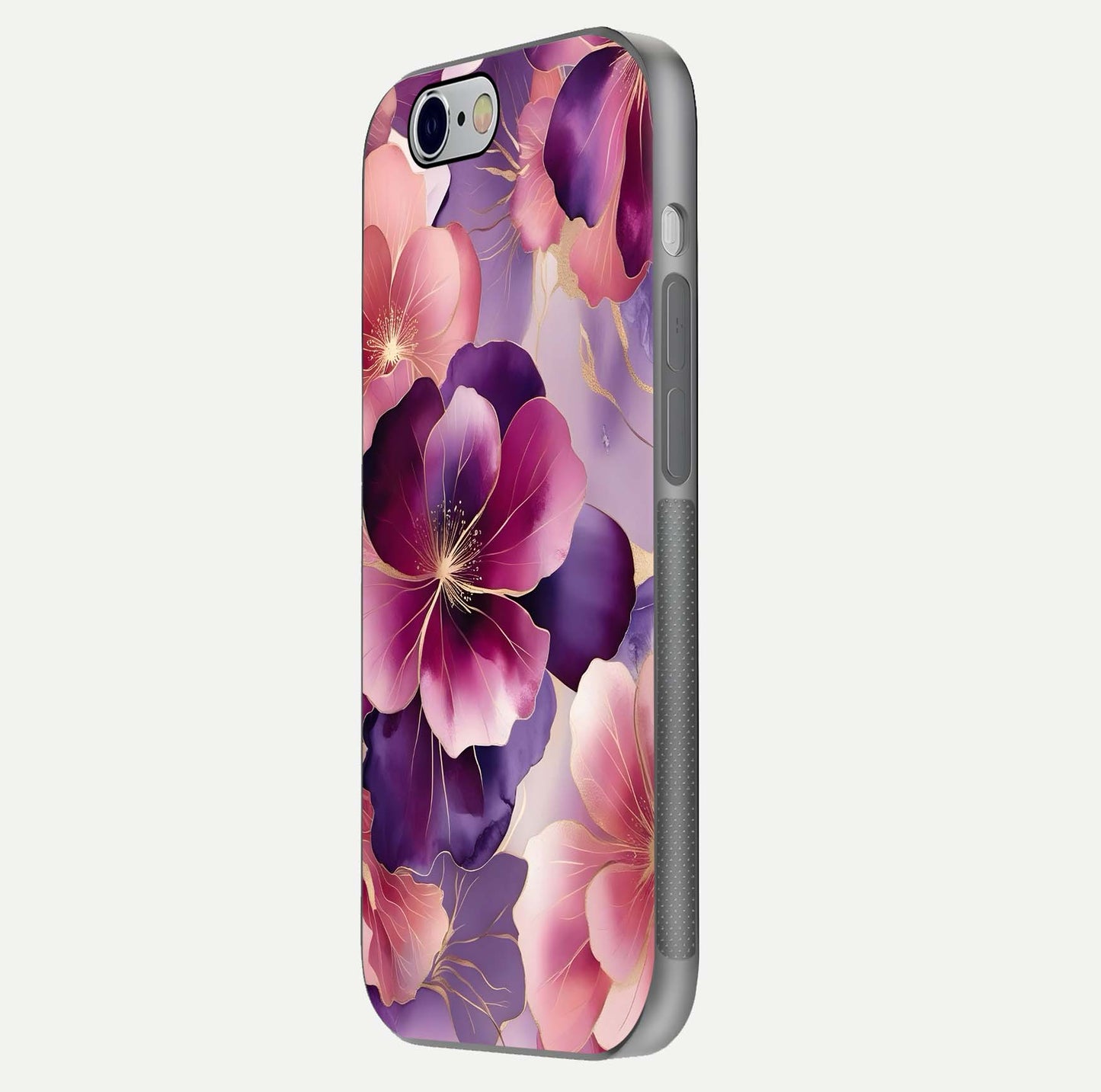 Pink Bouquet Florals Glass Case For iPhone 6