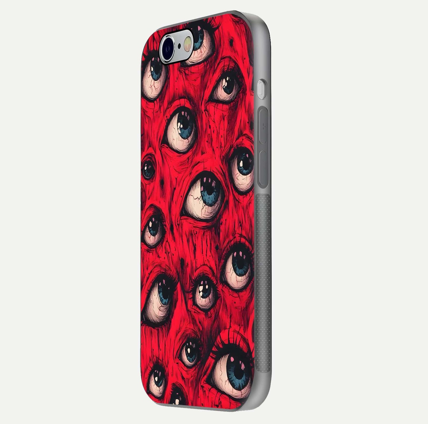 Red Eyes Pattern Glass Case For iPhone 6
