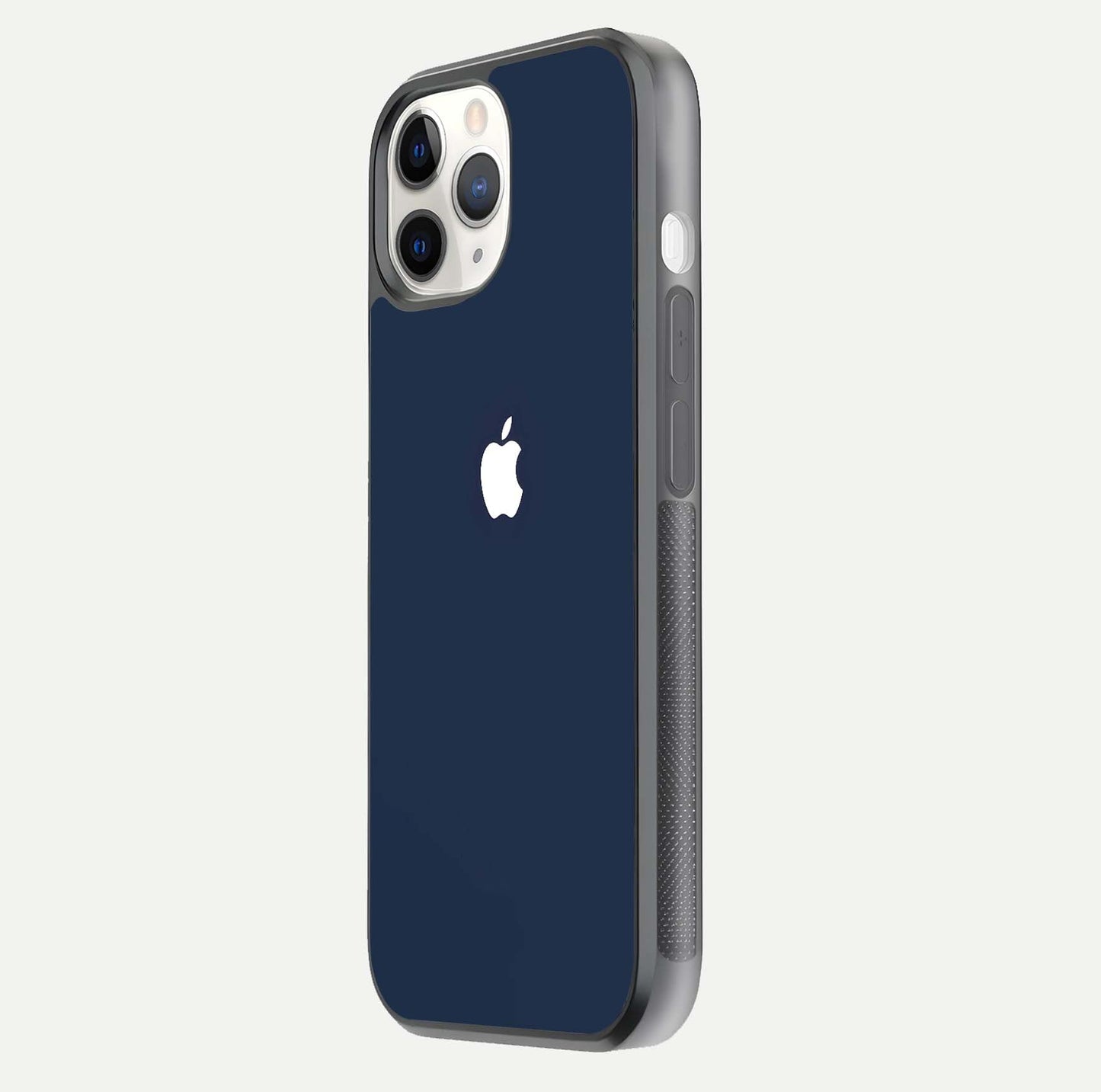 Minimal Apple Night Glass Case for iPhone 11 Pro side-angle image showing sleek reflection and clean gloss