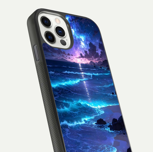 Classic Damn Look Glass Case for iPhone 11 Pro dual-view layout showing design clarity and glass polish