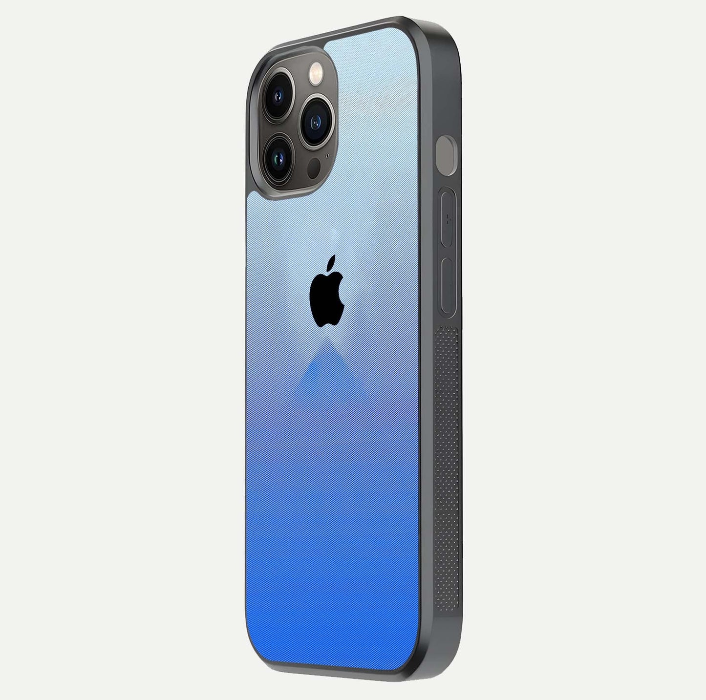 Gradient Apple Vibe Glass Case for iPhone 12 Pro Max side-angle image showing reflection glow and elegant surface