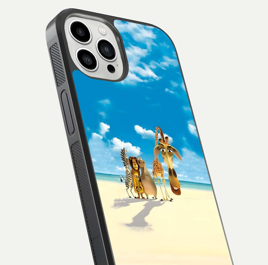 Tropical Fruit Mood Glass Case for iPhone 13 Pro Max close-up angled shot highlighting fruit texture and reflection