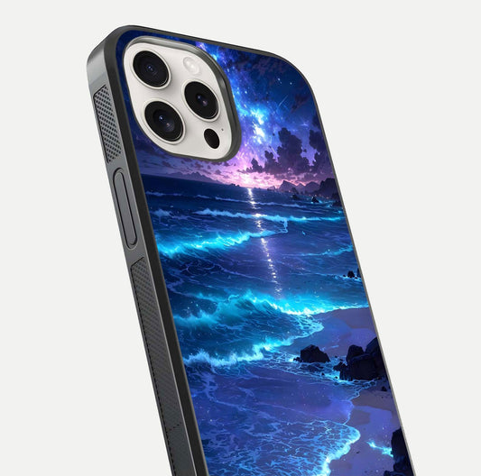 Classic Damn Look Glass Case for iPhone 15 Pro Max close-up highlighting quote text and reflection shine