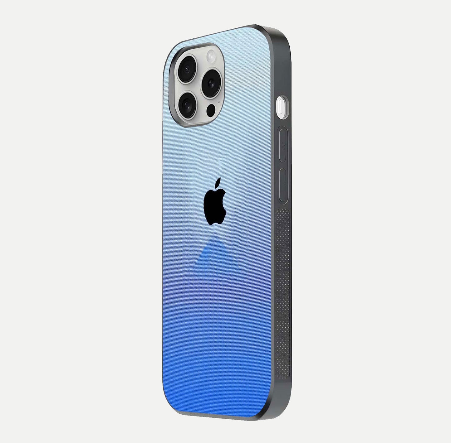 Gradient Apple Vibe Glass Case for iPhone 16 Pro side-angle image showing reflection glow and elegant surface