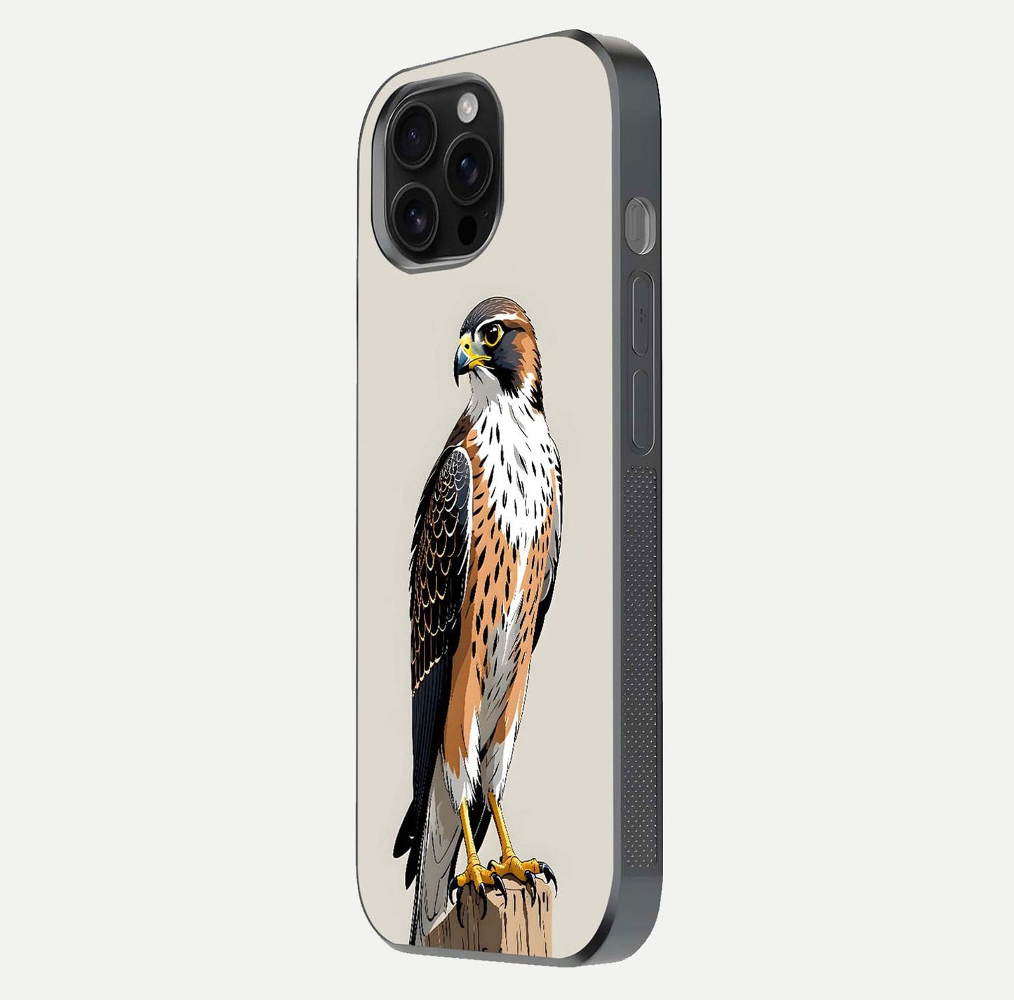 Clever Eagle Glass Case for iPhone 16 Pro Max side-angle photo capturing edge polish and shine reflection