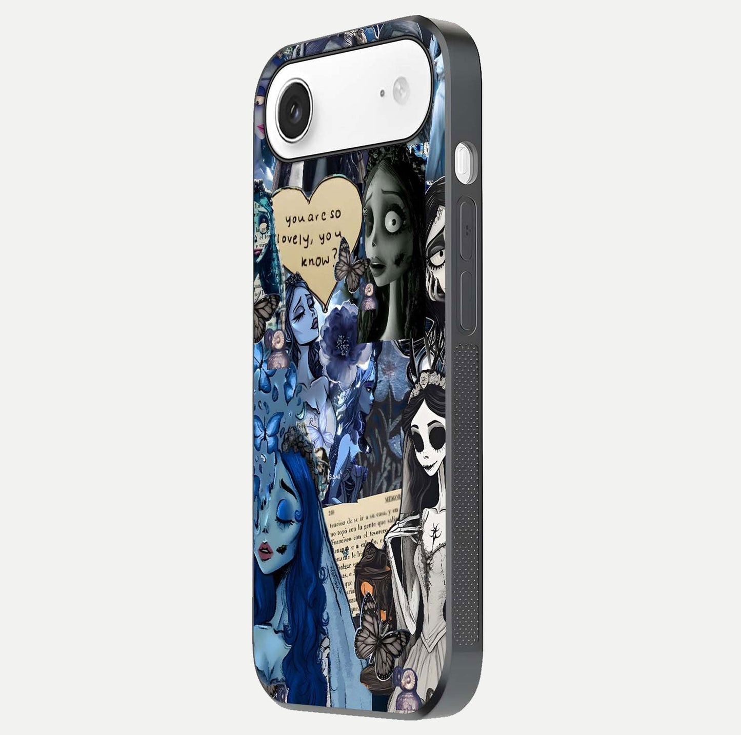 Corpse Bride Posters Glass Case for iPhone Air side-angle image capturing gloss reflection and smooth edge