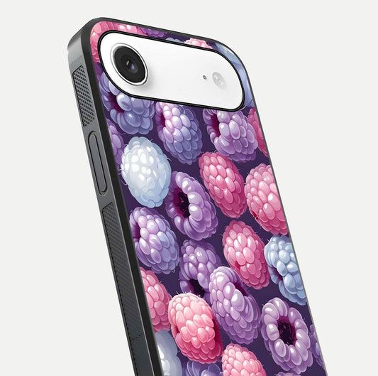 Berry Candy Pop Glass Case for iPhone Air close-up shot revealing candy-style texture and reflective surface