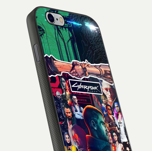 CYBERPUNK Legacy Glass Case for iPhone 16 Pro close-up highlighting circuit texture and reflection tone