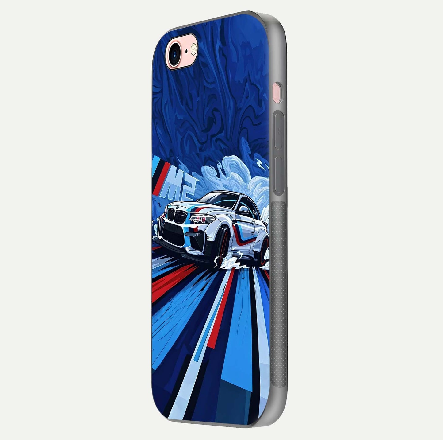 Drift Power Rush Glass Case for iPhone 6 Plus side-angle image capturing reflection glow and smooth curve