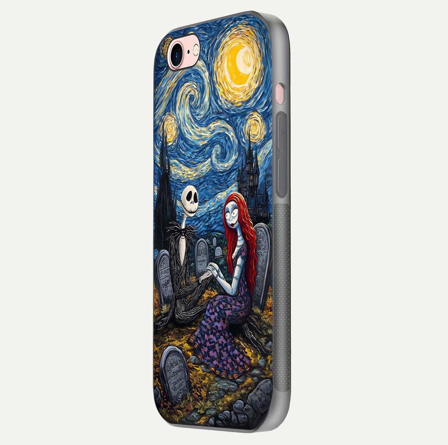 Eternal Night Love Glass Case for iPhone 6 Plus side-angle photo showing edge shine and soft reflection