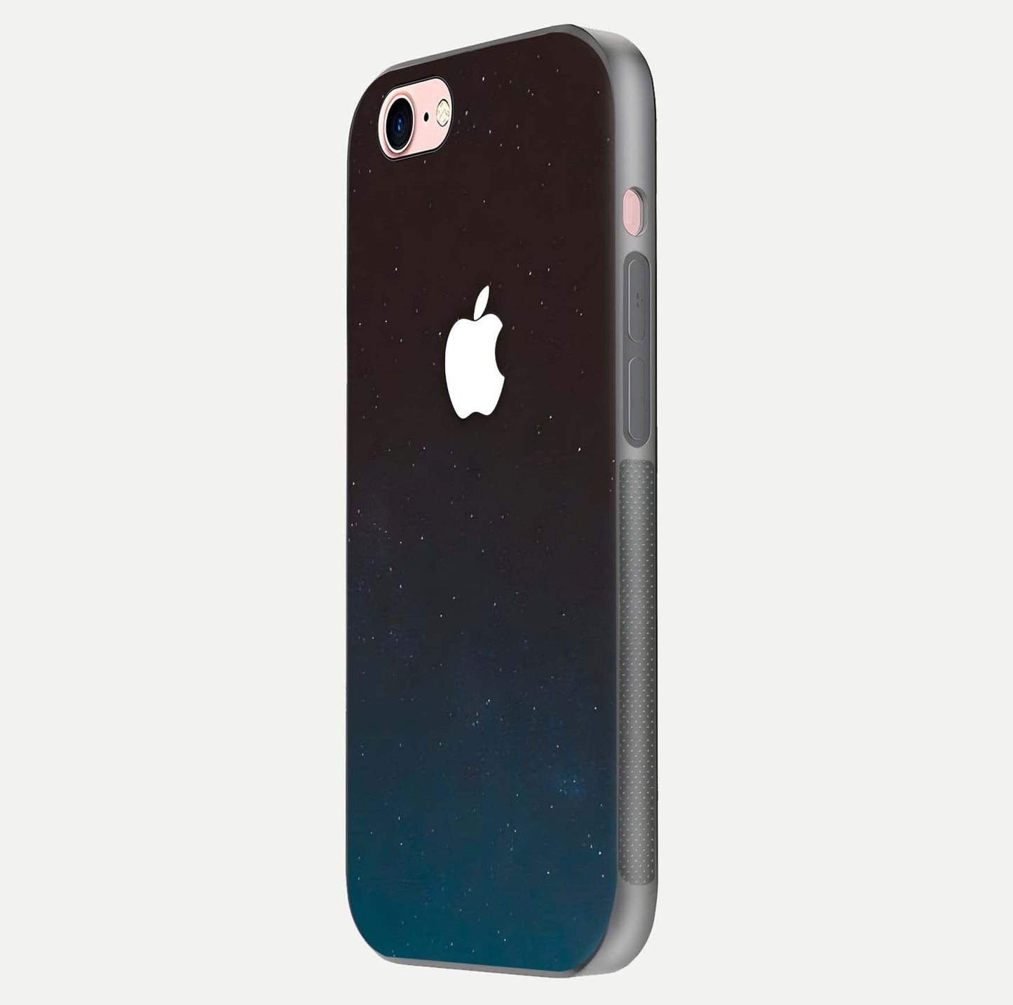 Green Emerald Apple Logo Glass Case for iPhone 6 Plus side-angle image showing reflection polish and rich emerald hue