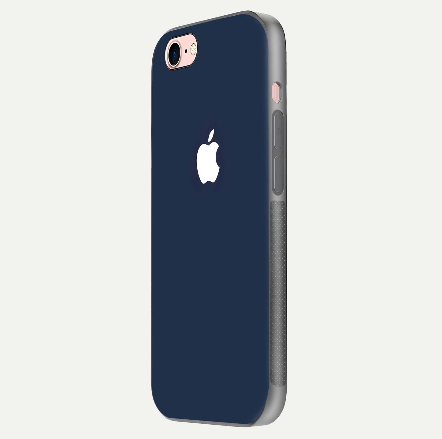 Minimal Apple Night Glass Case for iPhone 6 Plus side-angle image showing sleek reflection and clean gloss
