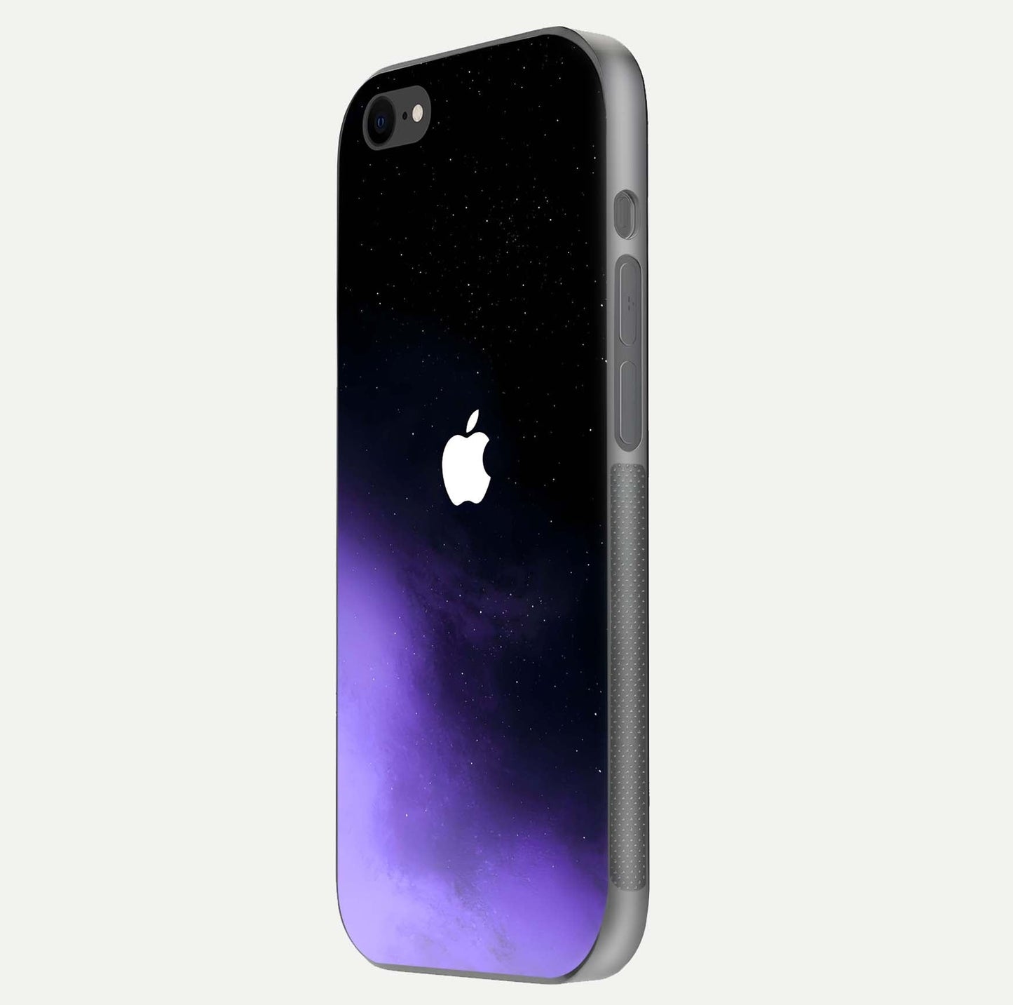 Galaxy Apple Aura Glass Case for iPhone 7 side-angle image showing glossy surface and soft reflection hues