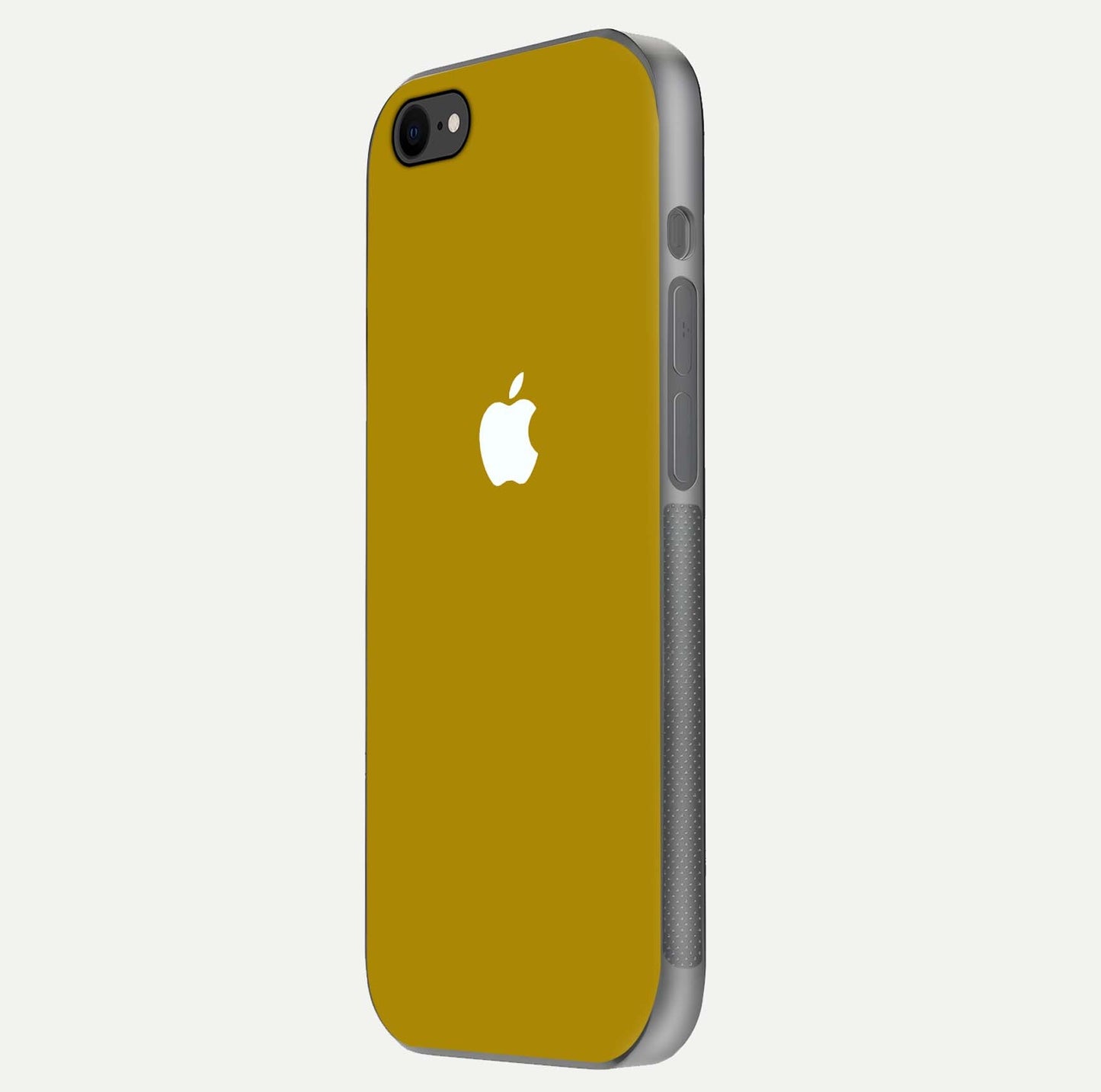 Golden Luxe Aura Glass Case for iPhone 7 side-angle image showing reflection clarity and aura glow