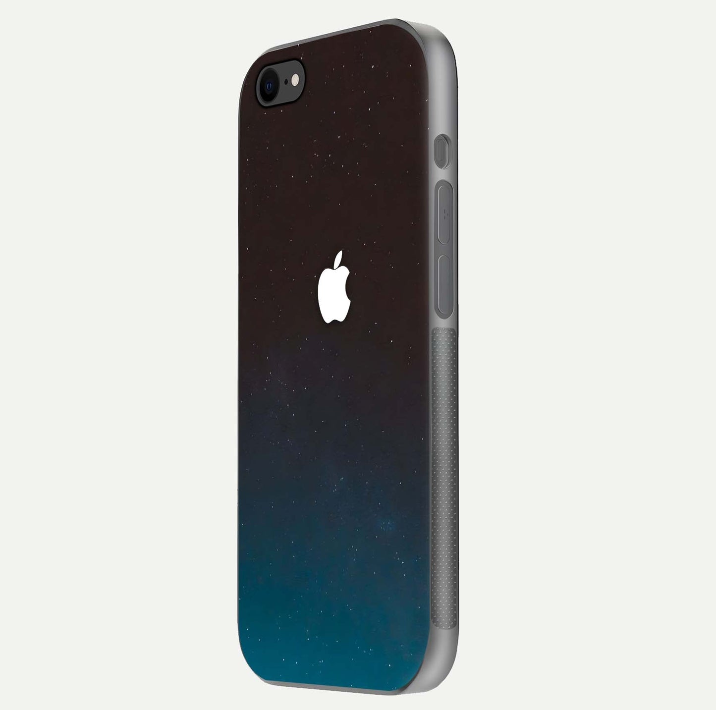 Green Emerald Apple Logo Glass Case for iPhone 7 side-angle image showing reflection polish and rich emerald hue