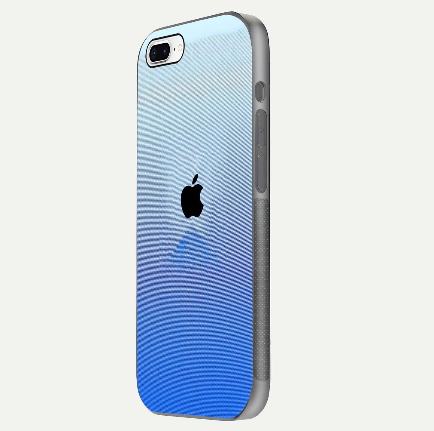 Gradient Apple Vibe Glass Case for iPhone 7 Plus side-angle image showing reflection glow and elegant surface