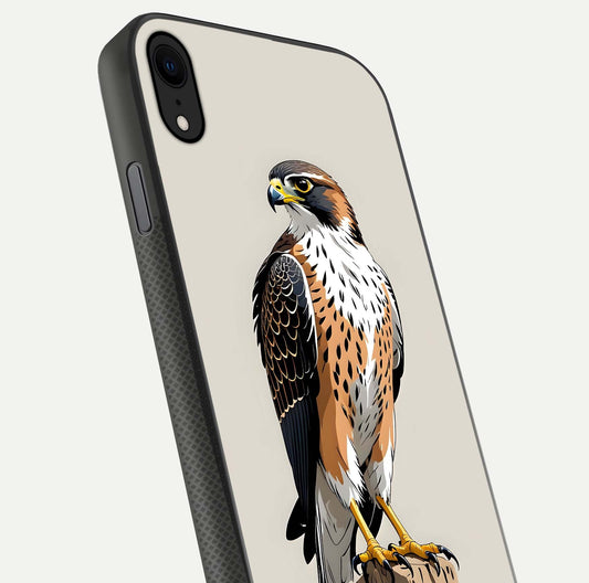 Clever Eagle Glass Case for iPhone X close-up highlighting eagle detail and HD reflection