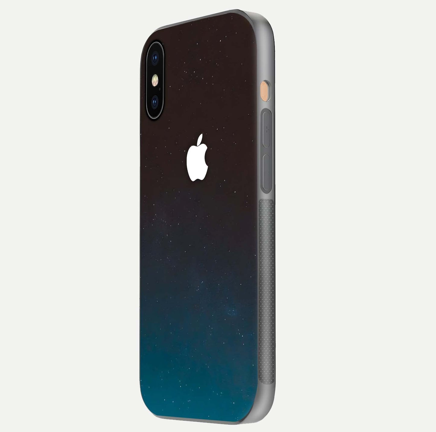 Green Emerald Apple Logo Glass Case for iPhone Xs Max side-angle image showing reflection polish and rich emerald hue