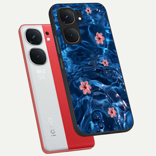 Bloom Thread Art phone case For iQOO Neo 9 Pro showing premium glass back cover with detailed artwork