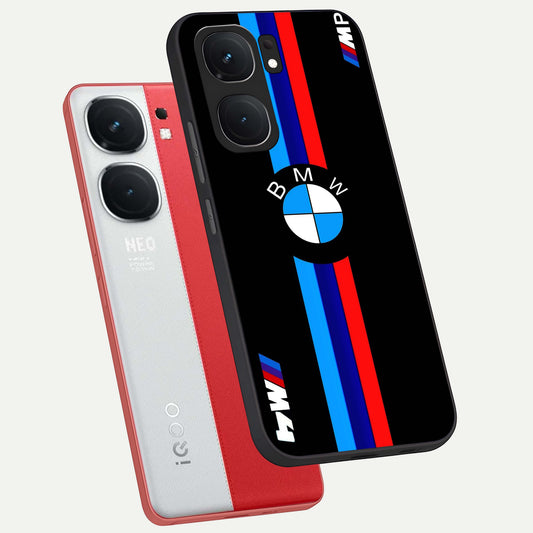 Turbo BMW Beast phone case For iQOO Neo 9 Pro showing premium glass back cover with detailed artwork