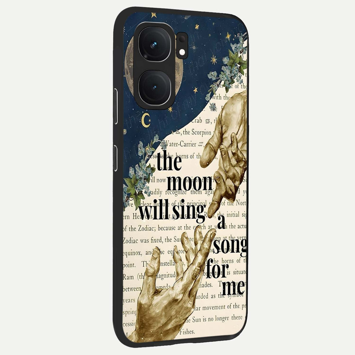Aesthetic Divine back cover For iQOO Neo 9 Pro slim fit glass case with vibrant aesthetic design