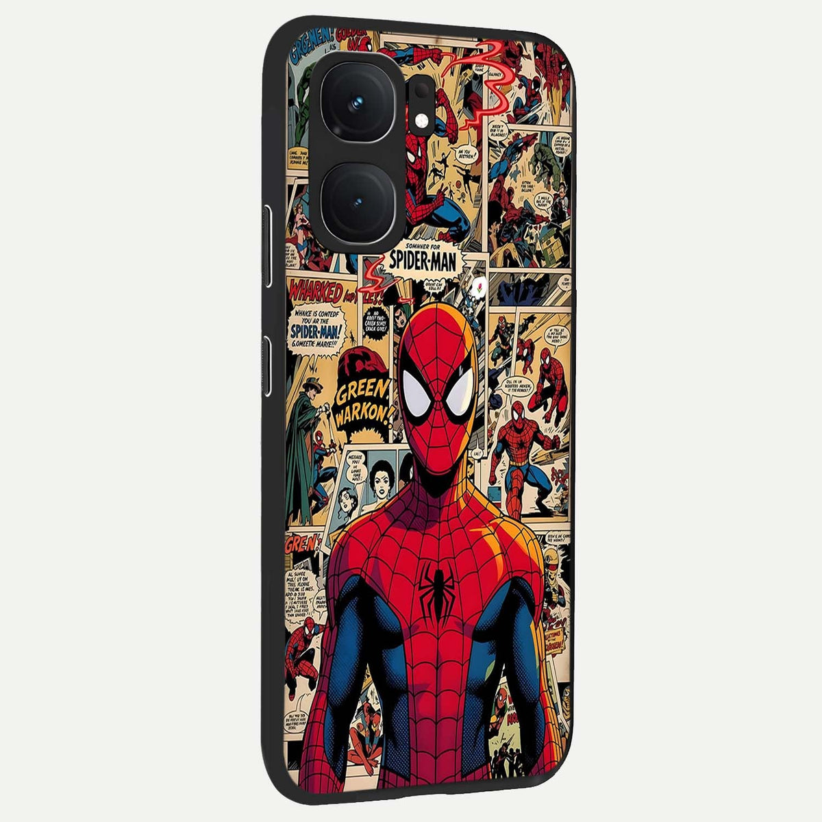 Aesthetic Spider back cover For iQOO Neo 9 Pro slim fit glass case with vibrant aesthetic design